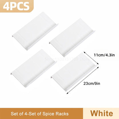 4-Layer Adjustable Kitchen Spice Rack – Drawer Organizer for Jars, Bottles & Pantry Storage