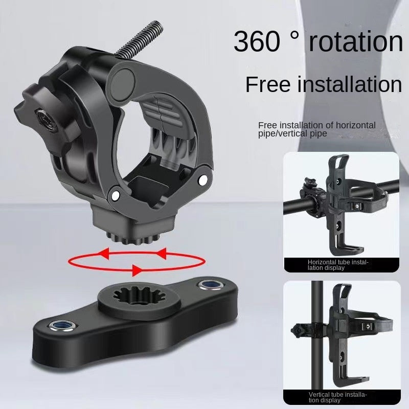 Rotatable Bike Water Bottle Cage – Adjustable Grip Multifunction Cycling Beverage Holder for Mountain, Road & Kids Bikes