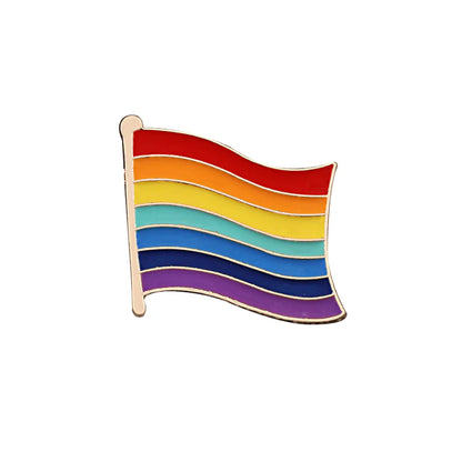 LGBT Rainbow Enamel Pins — Custom Heart & Flag Brooches for Bag, Shirt, Lapel, YES Gesture, Jewelry Gifts