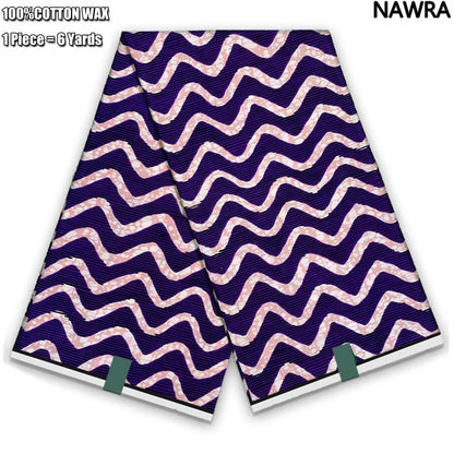 2026 African Real Wax Print Fabric - 100% Cotton Ghana Style Soft Ankara Pagne