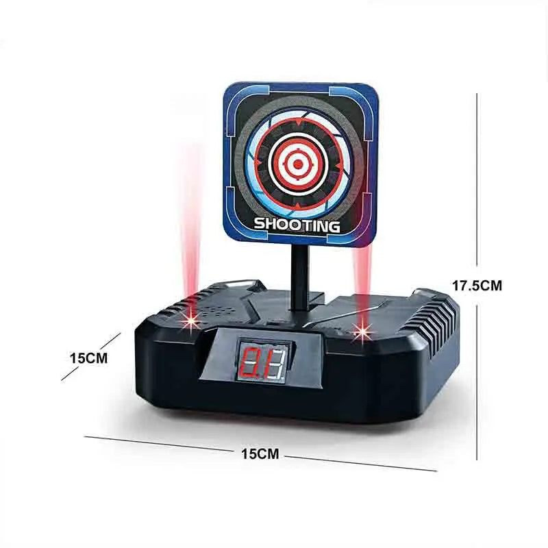 Electric Auto-Reset Nerf Gun Target with Sound & Light – High Precision Shooting Game for Kids