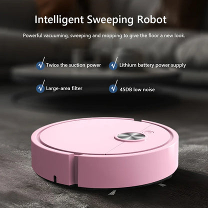 3-in-1 Robot Vacuum Cleaner & Mop – Rechargeable Sweeping Machine for Pet Hair & Deep Floor Cleaning