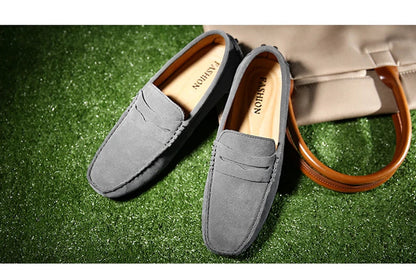 Men's High-Quality Leather Loafers – Casual Moccasins Slip-On Flats, Fashion Driving Shoes, Size 38-49