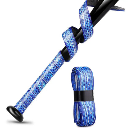 PU Baseball Bat Grip Tape – Multicolor Shock Absorption, Anti-Slip for Baseball, Softball, Cricket, and Hockey Bats