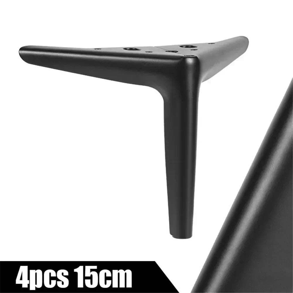 4Pcs Metal Furniture Legs – Heavy-Duty Feet for TV Stand, Sofa, Cabinet & Table, 800KG Load Capacity