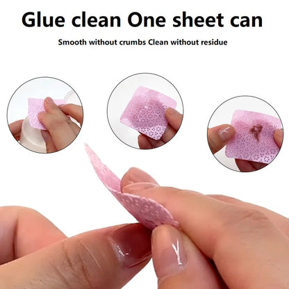 300PCS Lint-Free Nail Wipes – Cotton Pads for Manicure, Nail Cleaning & Salon Use