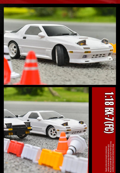 1:18 Skymaker AE86 & RX-7 FC RC Drift Cars with 2.4G Remote, ESP Gyroscope & LED Lights – Mini Racing Toy Cars