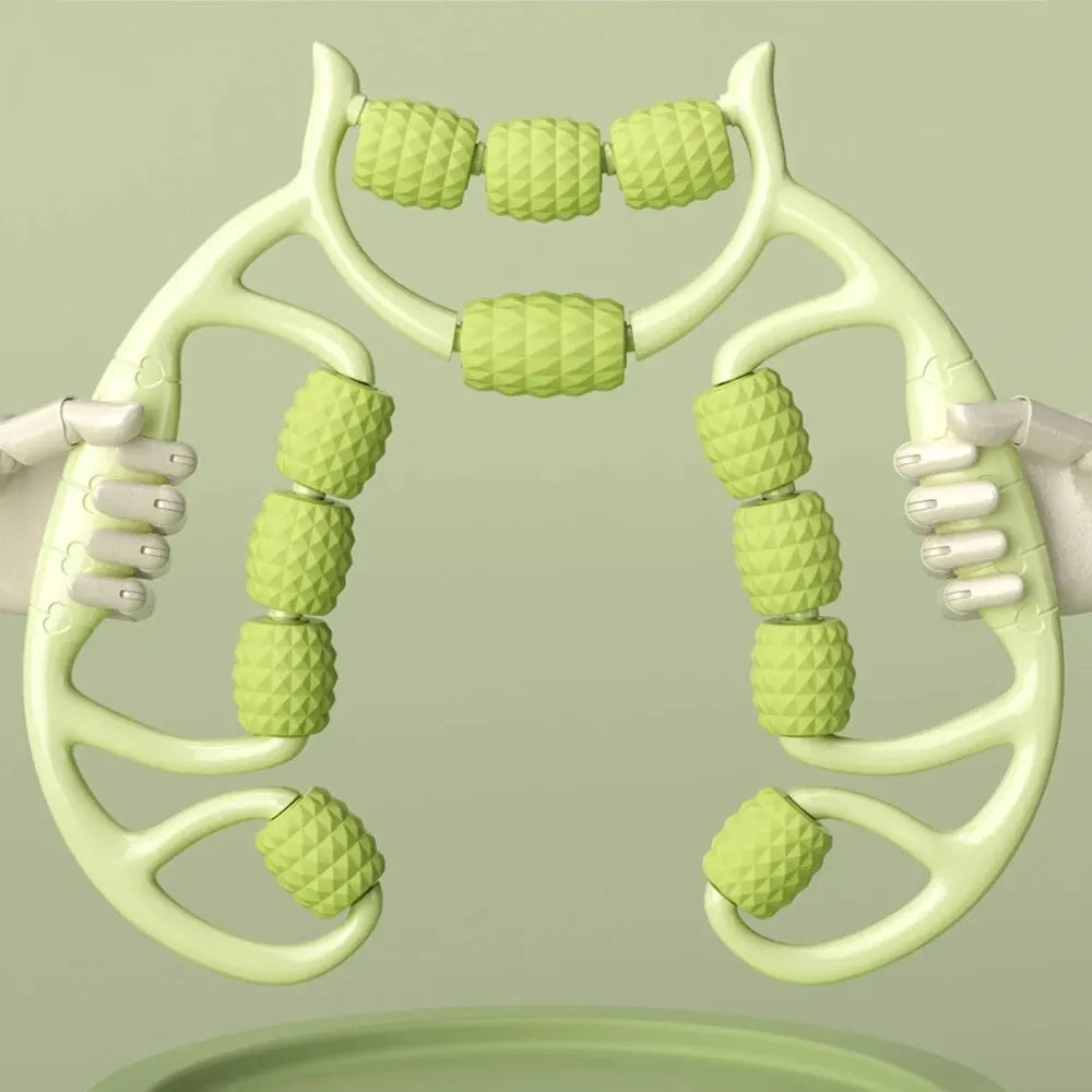 12-Round Circular Leg Slimming Massage Equipment : Muscle Stretch & Relaxation Tool, Leg Slimming Artifact & Clamp
