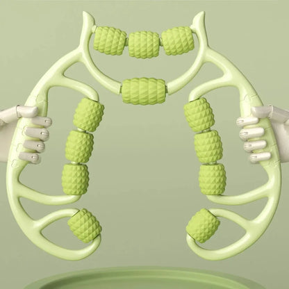 12-Round Circular Leg Slimming Massage Equipment : Muscle Stretch & Relaxation Tool, Leg Slimming Artifact & Clamp