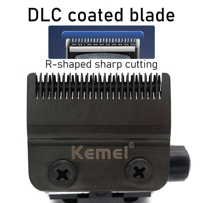 Kemei 2361 Professional Hair Clipper – 10000RPM Magnetic Motor, DLC Blade, Base Charger, Hair Trimmer for Men
