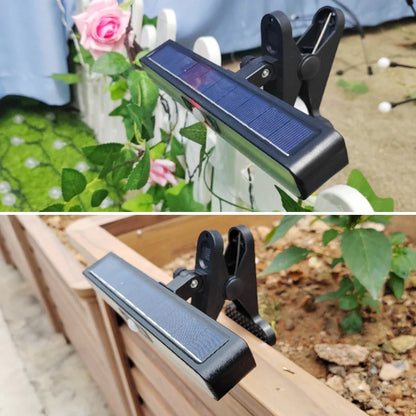Illuminate Your Outdoor Space with Waterproof Solar LED Lamp - Decorative Clip Lamp for Garden Landscape, Wall Hanging Solar Light for Home Garden Lighting