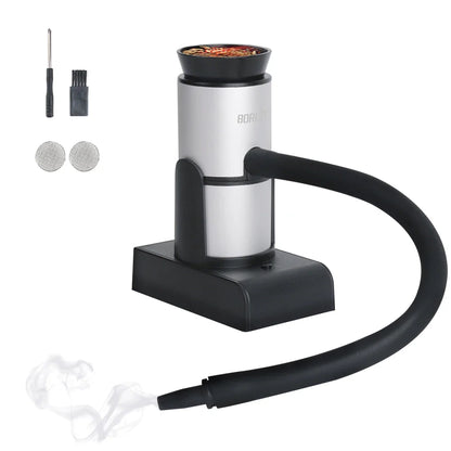 BORUiT SK305 Smoke Infuser – Portable Molecular Cuisine Smoking Gun, Cold Smoke Generator for Meat, BBQ & Cocktails