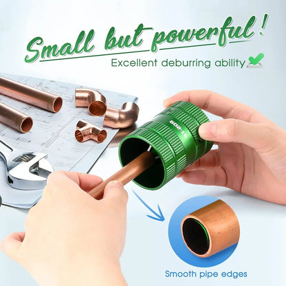 Pipe Reamer & Deburring Tool – Cleaner for Copper, PVC, and Tubing Pipes