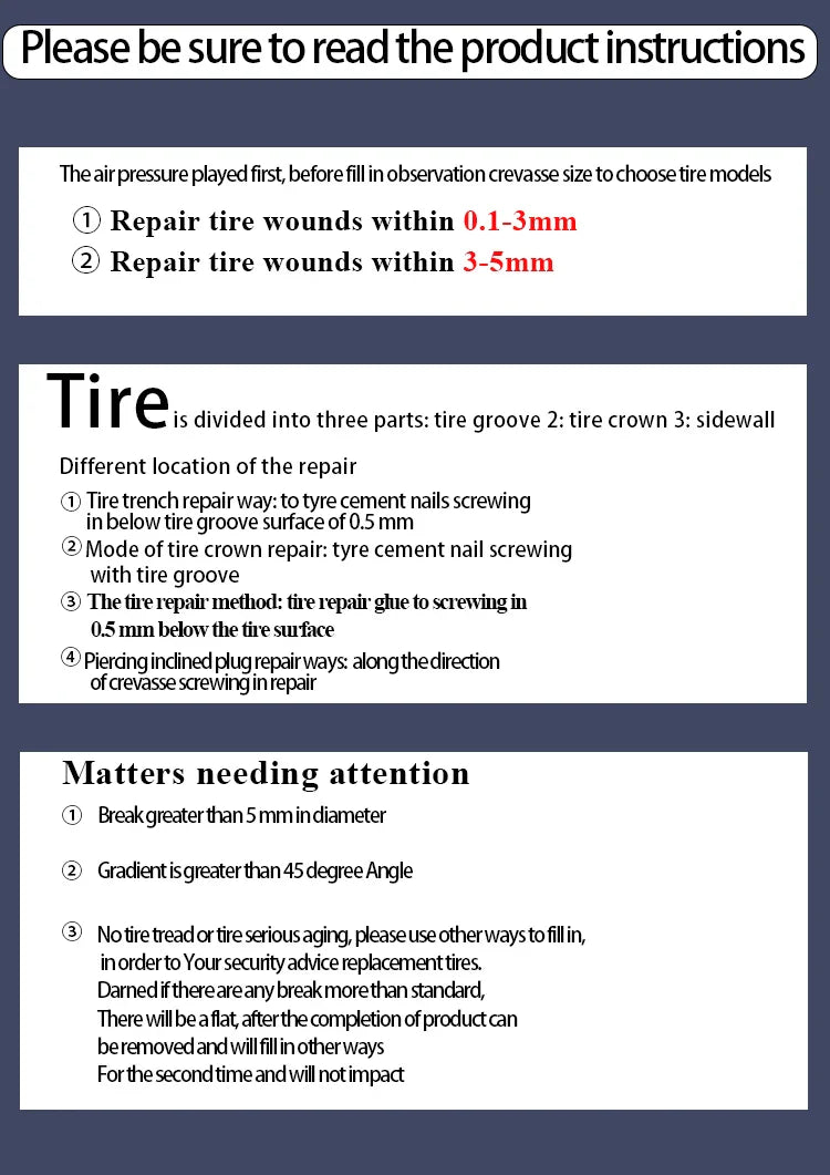 10/30PCS Car & Motorcycle Tyre Repair Nail Set – Universal Rubber Puncture Repair Tool for Truck, Scooter & Bike Tires