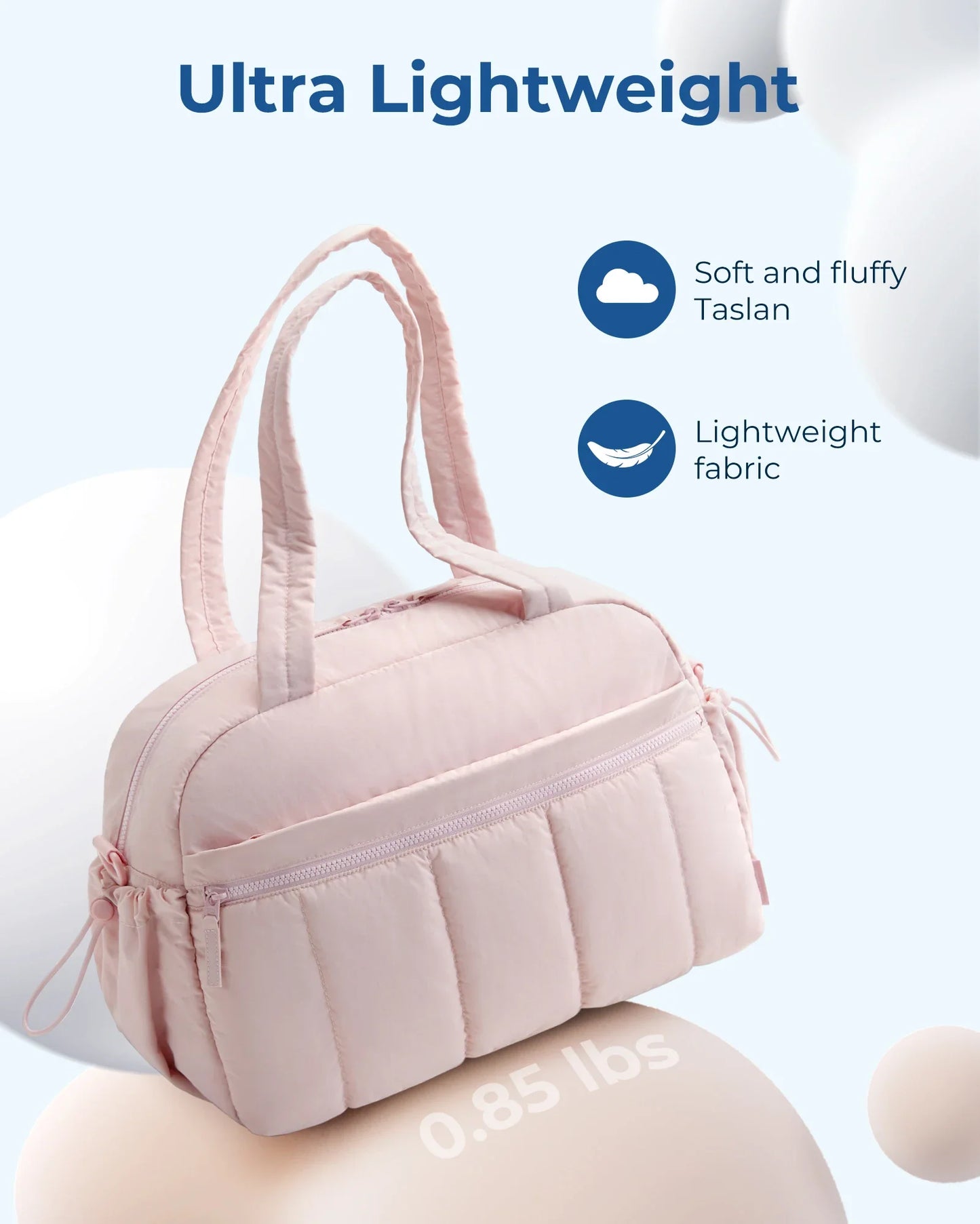 BAGSMART Travel Duffel Gym Bag for Women – Waterproof Carry-On Weekender with Wet Pocket & Cabin Luggage