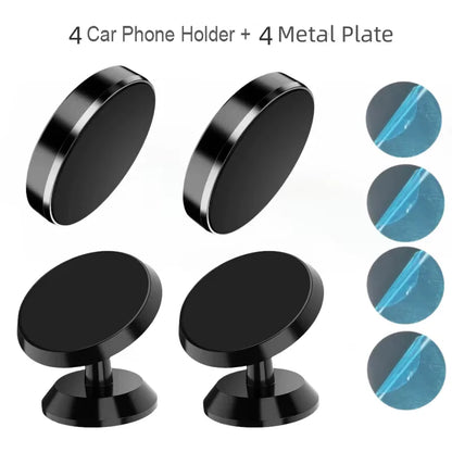 Universal Magnetic Car Phone Holder — Dashboard & Wall Mount Stand for iPhone, Xiaomi, Huawei, Samsung
