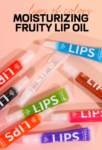 Clubday 9-Color Lip Balm Set – Moisturizing Fruit Lip Oil with Mirror, Long-Lasting Hydrating Lip Gloss