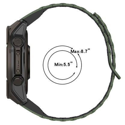 Silicone Magnetic QuickFit Strap for Garmin Fenix — Compatible with Fenix 8/7X/7/7S/5X/5S Plus/3HR (20mm, 22mm, 26mm)