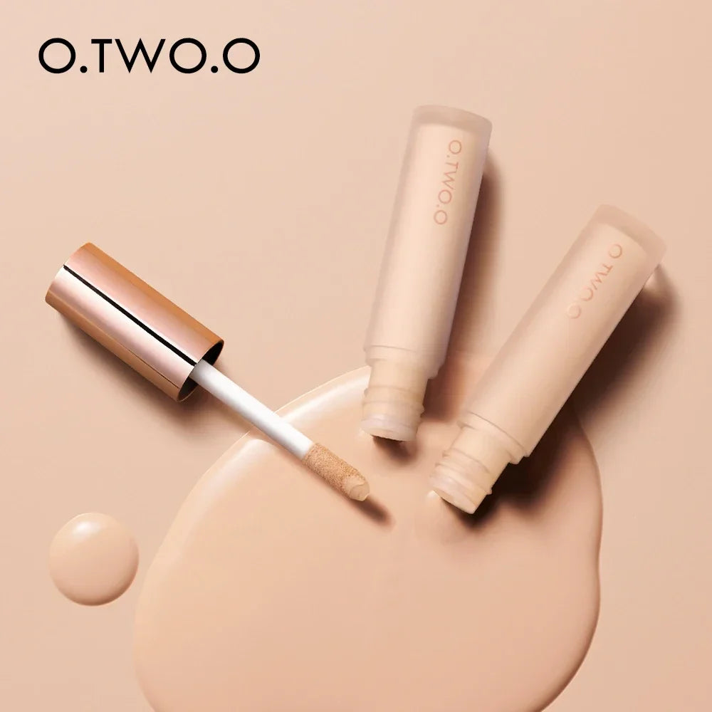 O.TWO.O Full Coverage Concealer - Waterproof Long Lasting Liquid Makeup Base for Dark Circles & Blemishes