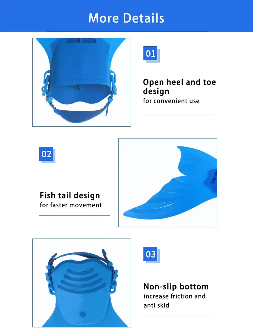 Mermaid Monofin Swim Fin — Full-Foot Flippers for Kids & Girls, Snorkeling, Swimming, and Water Sports