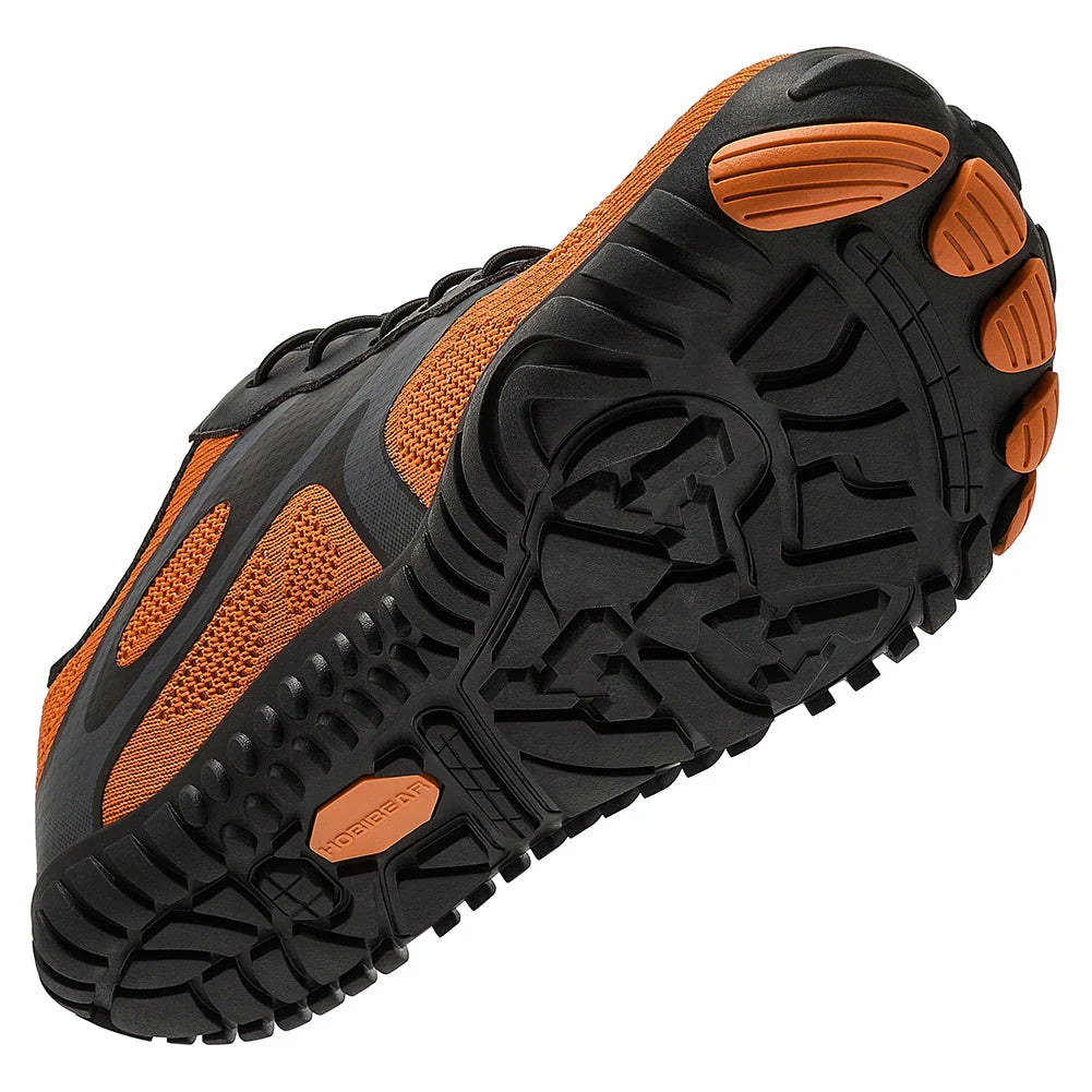 HOBIBEAR Unisex Barefoot Wide Toe Sneakers – Zero Drop Outdoor Running & Beach Walking Shoes with Elastic Band