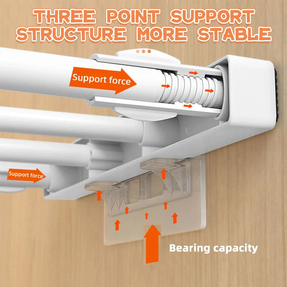 Adhesive Shelf Support Pegs - Closet Partition Bracket, Extended Cabinet Clips, Wall Hanger Sticker for Kitchen, 2/6/12pcs