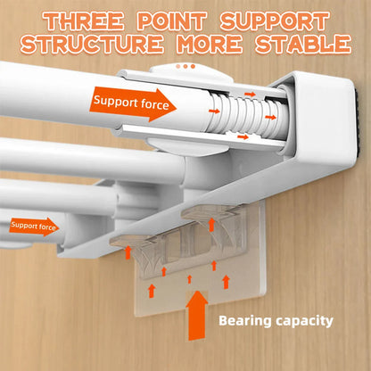 Adhesive Shelf Support Pegs - Closet Partition Bracket, Extended Cabinet Clips, Wall Hanger Sticker for Kitchen, 2/6/12pcs