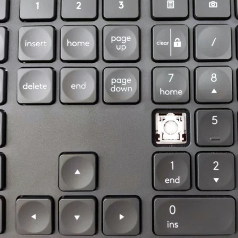 Logitech Craft MX Keys S Keyboard Replacement - Black & Gray Keycap and Hinge Repair Parts