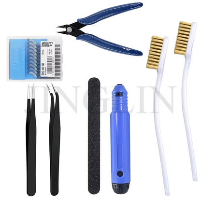 3D Printer Tool Kit – Electronic Wire Pliers, Trimming Knife, Scraper, Deburring Cutter & Tweezers Set