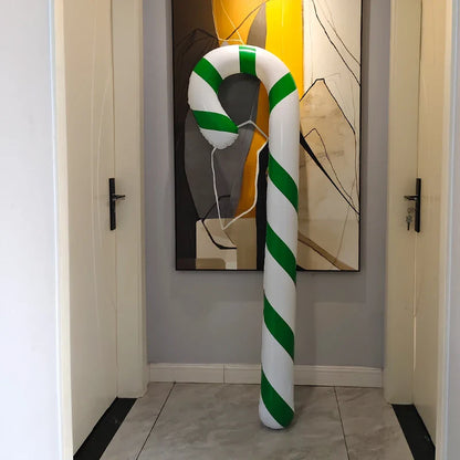Giant Banana Inflatable Christmas Decoration 2025 – Candy Cane Lollipop Balloon Party Props for Home, Bar & Holiday Atmosphere Decor