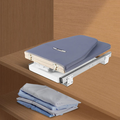 Foldable Cabinet-Mount Ironing Board | Sturdy Metal Frame 80x29.5cm Gray