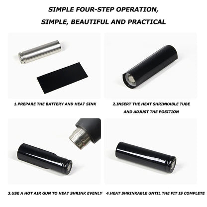 18650 PVC Heat Shrink Wrap Tubing – Pre-Cut Insulated Battery Sleeves (20/50/100pcs) Protective Shrink Film Cases