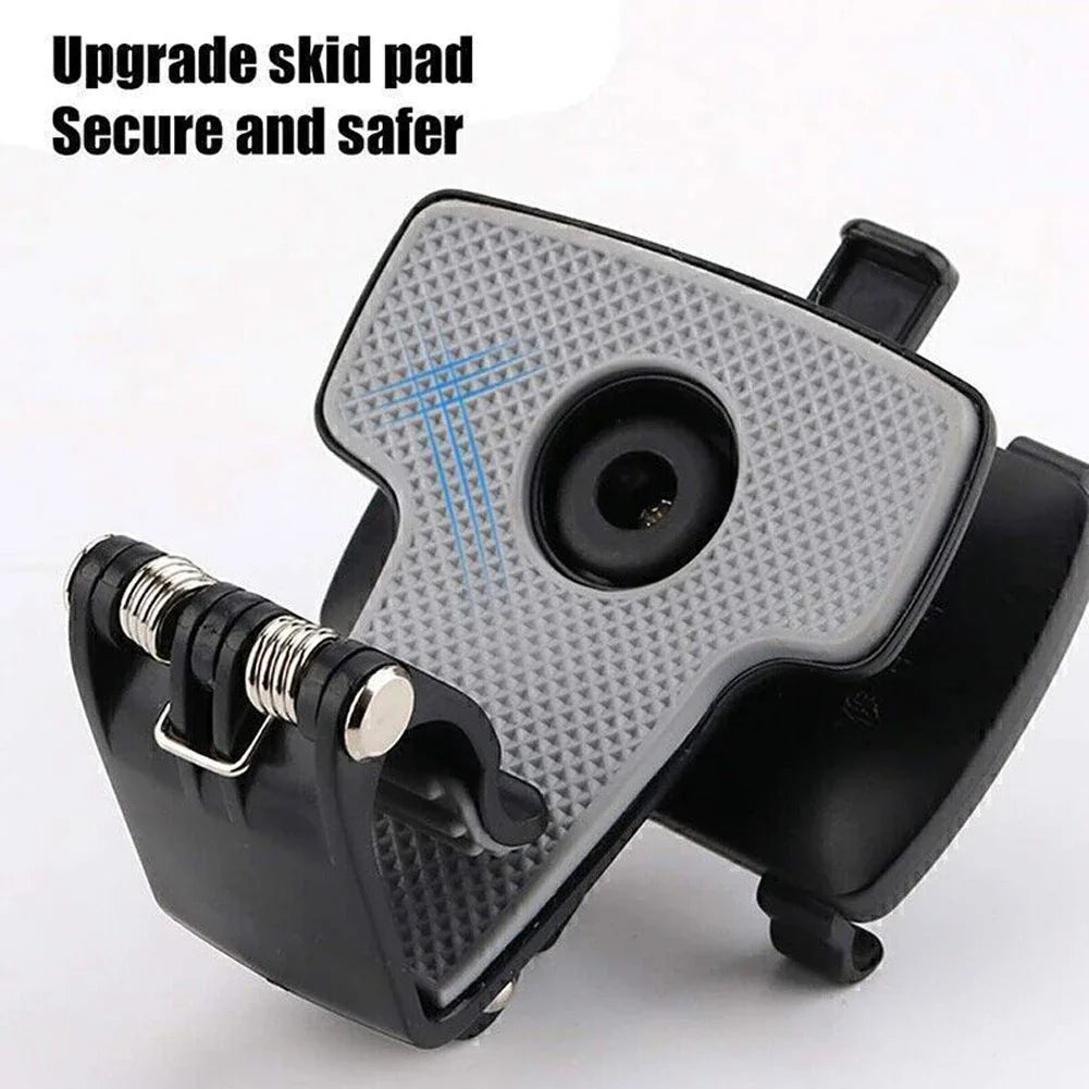 Car Dashboard Phone Holder – 360° Rotating Auto Grip Bracket, Foldable Rearview Mirror Navigation Mount