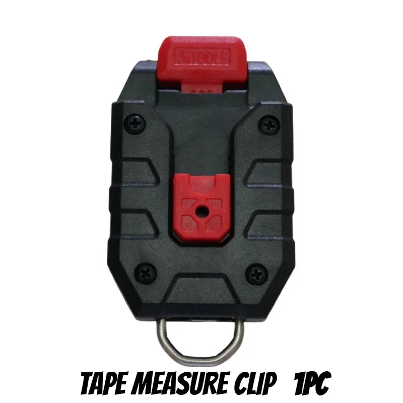 Universal Tape Measure Belt Clip – Quick-Hanging Holder for Tajima, Milwaukee & Digital Laser Measuring Tools, Durable Construction Tool Accessory