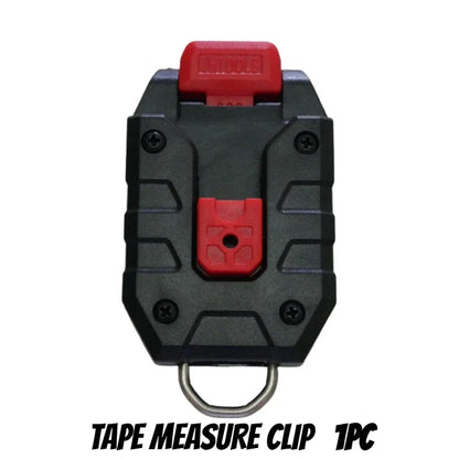 Universal Tape Measure Belt Clip – Quick-Hanging Holder for Tajima, Milwaukee & Digital Laser Measuring Tools, Durable Construction Tool Accessory