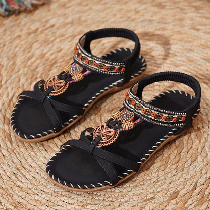 Women’s Summer Casual Sandals - Comfortable Walking Beach Shoes Outdoor Party Footwear for Ladies