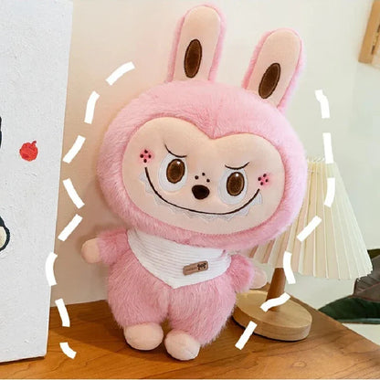 Rabbit Labubu Plush Toy — Cute Cartoon Soft Doll Pillow for Kids Gifts