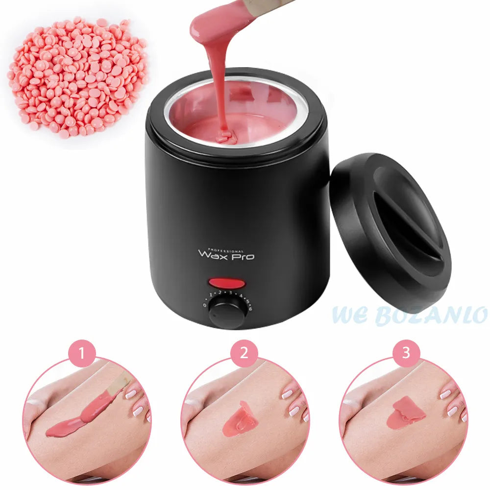 Premium Electric Wax Heater: Fast Hair Removal Waxing Machine with Paraffin Pot Warmer - Effortless Wax-Melt Epilator for Quick Results