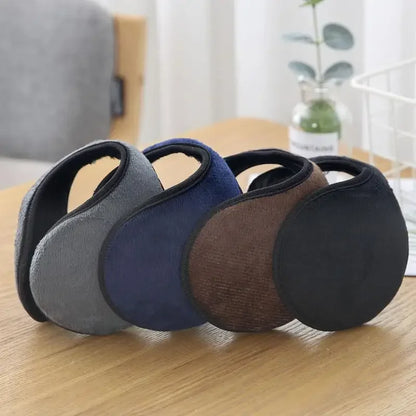 Stay Cozy and Stylish with Windproof Earmuffs for Men and Women - Thicken Plush Winter Warm Fleece Ear Protectors for Outdoor Activities