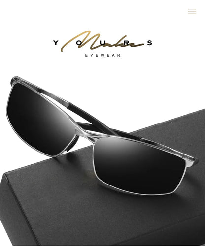 Aoron Polarized Sunglasses — Unisex Driving Mirror Sun Glasses with Metal Frame & UV400