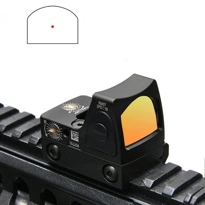 Mini RMR Red Dot Sight – Collimator Rifle Reflex Scope, Fits 20mm Weaver Rail, for Airsoft and Hunting Rifle