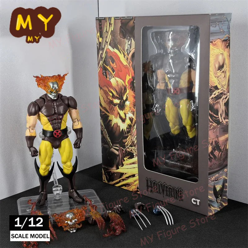 New Hellverine CT Toys Wolverine Figure – Brown Comic X-Men Mafex 138 SHF Anime Action Figurine, Ko Model Statue & Toy Gifts