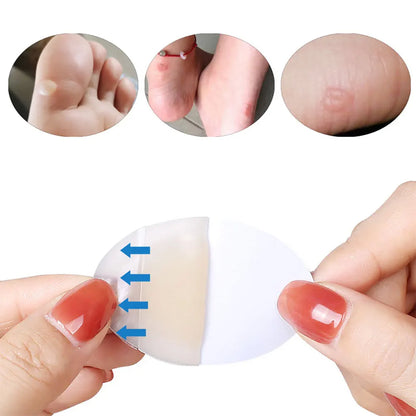 10/20PCS Hydrocolloid Foot Patches Heel Stickers | Anti-Wear Adhesive Bandages for Pain Relief & First Aid