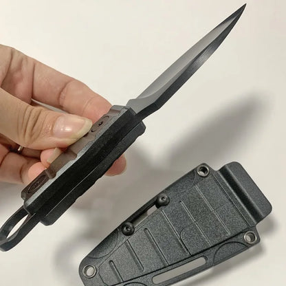 Professional D2 Steel Survival Knife - Fixed Blade EDC Camping Tool with Sheath for Outdoor Adventures