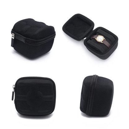 Portable EVA Watch Carrying Case – Hard Travel Storage Box with Pillow for Wristwatches & Jewelry