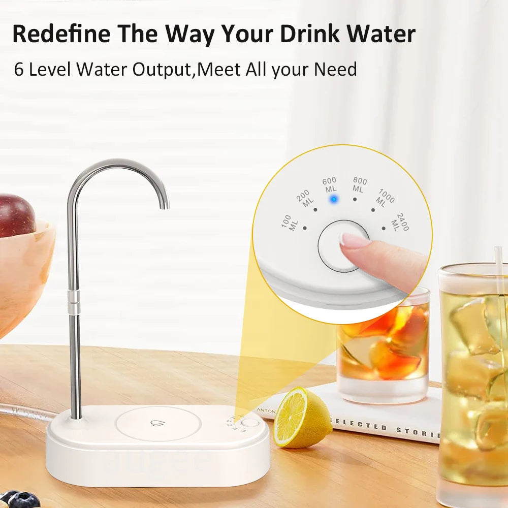 Electric Water Pump Dispenser — Automatic Gallon Bottle Pump for Home & Office, Portable Cold Water Pump