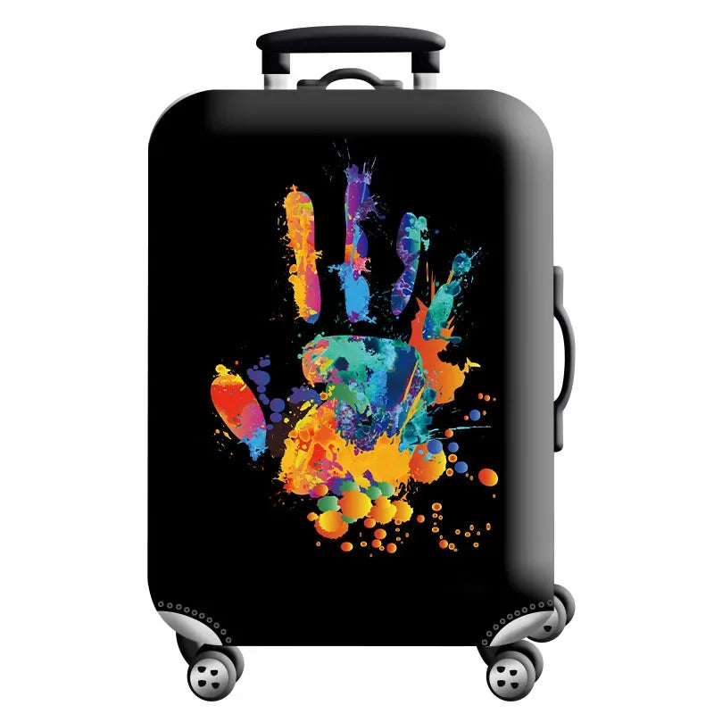 Stretch Fabric Luggage Cover — Dustproof Suitcase Protector for 18-32 Inch Travel Bags