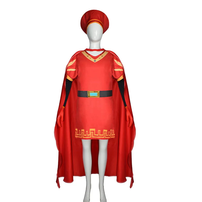 Lord Farquaad Cosplay Costume - Carnival, Halloween & Role Play Outfit with Wig