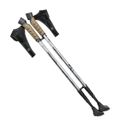2PCS Nordic Walking Poles — Telescopic 7075 Aluminum Trekking Sticks for Hiking & Senderismo