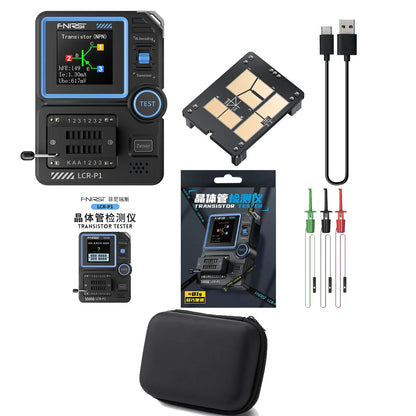 FNIRSI LCR-P1 Multifunctional Transistor Tester & LCR ESR Multimeter for Diodes, Capacitance, Resistance